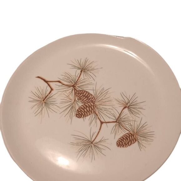 Vintage, W.S George pine cone Branch plates, set of 2 - Picture 1 of 6